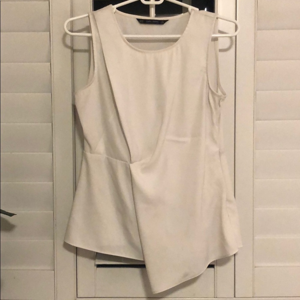 Zara White Top Sleeveless